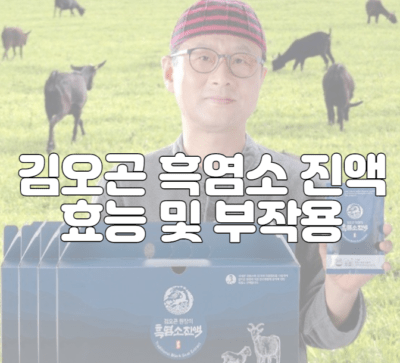 김오곤 흑염소 진액 효능 및 부작용