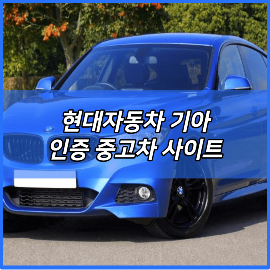 현대자동차 기아 인증 중고차 사이트