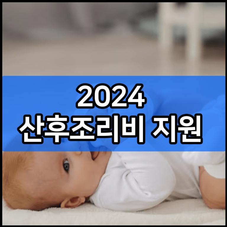 2024 산후조리비 지원