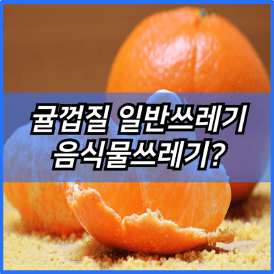 귤껍질 일반쓰레기