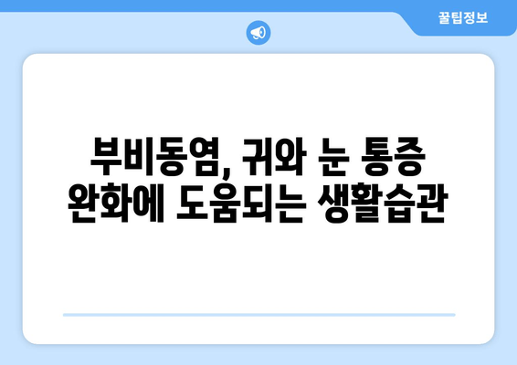 부비동염으로 인한 귀와 눈 통증 해결! 자가 치료법 7가지 | 부비동염, 귀 통증, 눈 통증, 자가 치료, 완화