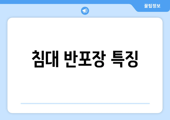 침대 반포장 특징