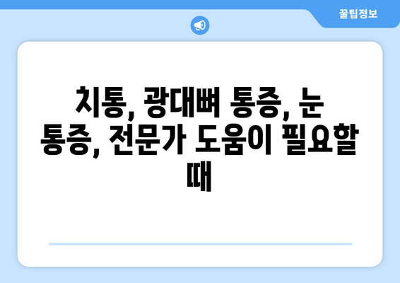 치통과 함께 찾아오는 광대뼈 & 눈 통증| 원인과 대처법 | 치통, 광대뼈 통증, 눈 통증, 원인, 대처, 해결