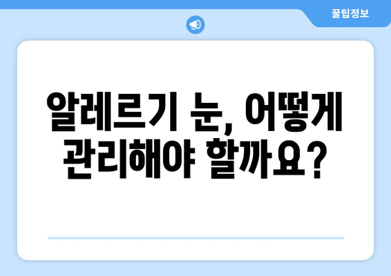 알레르기로 인한 눈 증상 완화| 가려움, 통증, 눈 감김 해결 솔루션 | 알레르기, 눈 증상, 알레르기 눈, 눈 가려움, 눈 통증