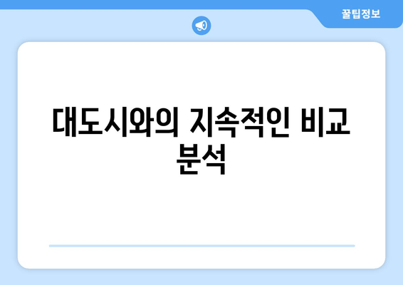 대도시와의 지속적인 비교 분석