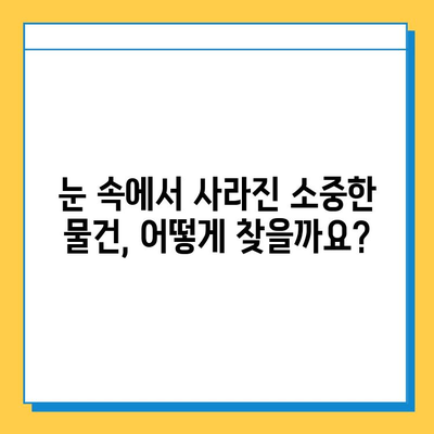 삿포로 눈 축제에서 분실물 찾기| 폭설 속 탐험 가이드 | 눈 축제, 분실물, 팁, 정보