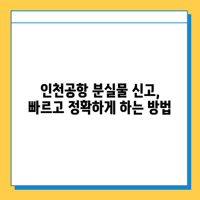 인천공항에서 잃어버린 아기 애착인형, CCTV 영상으로 찾을 수 있을까요? | 분실물 센터 이용 가이드, 최신 정보