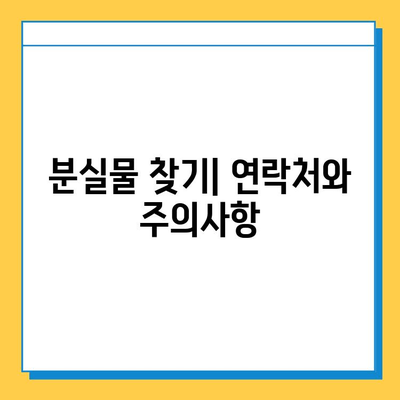 서울 지하철 분실물 센터 운영 시간 & 위치 총정리 | 분실물 찾기, 연락처, 주의사항