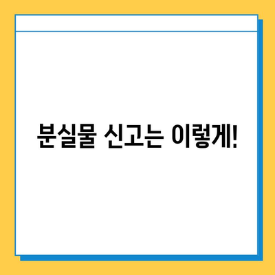 대중교통에서 물건 잃어버렸어요? 당황하지 마세요! | 분실물 처리 완벽 가이드