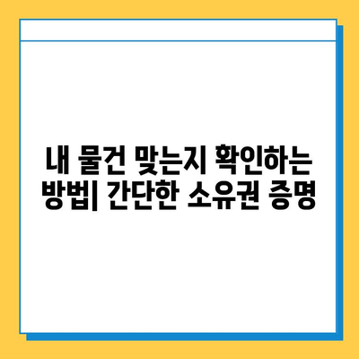 분실물, 내 것이 맞을까? | 분실물 소유권 확인 가이드 & 분실물 찾기 여정