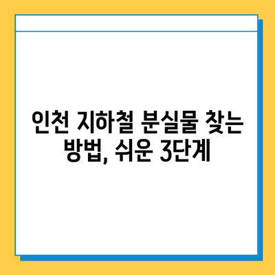 인천 지하철 분실물 찾기| 센터 위치, 연락처, 이용 방법 총정리 | 분실물센터, 지하철, 인천