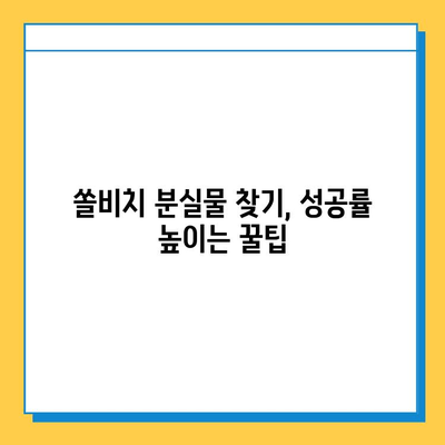 쏠비치에서 분실물 찾기| 빠르고 효과적인 방법 총정리 | 쏠비치, 분실물, 찾는 방법, 팁, 가이드