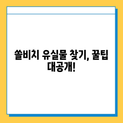 쏠비치에서 물건 잃어버렸나요? 유실물 찾는 방법 & 분실물 보관소 이용 가이드 | 쏠비치, 유실물, 분실물 보관소, 찾는 방법