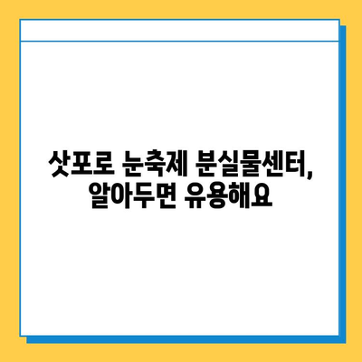 삿포로 눈축제에서 물건을 잃어버렸다면? | 분실물 찾는 꿀팁 3가지