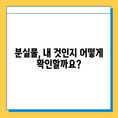 분실물, 내 것이 맞을까? 소유권 확인 완벽 가이드 | 분실물, 소유권 확인, 절차, 증빙