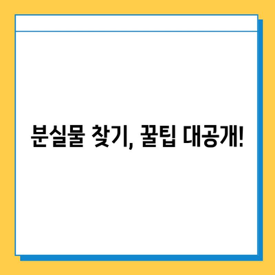 서울 지하철 분실물, 이렇게 찾으면 빨라요! | 분실물 신고, 찾는 방법, 빠른 해결 팁