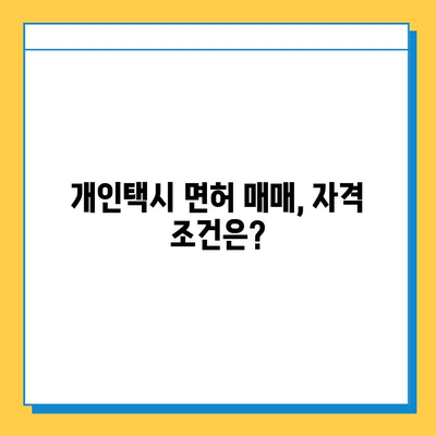 강원도 태백시 황지동 개인택시 면허 매매| 오늘 시세 & 넘버값 | 자격조건, 월수입, 양수교육