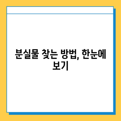 서울 지하철 분실물 찾기| 