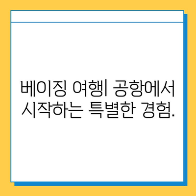 베이징 공항 분실물 센터| 기내식 & 정보 센터 완벽 가이드 | 분실물 찾기, 공항 이용 팁, 베이징 여행