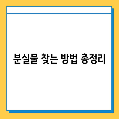 KTX 분실물 발견 시, 내가 해야 할 일 | 분실물 신고, 찾는 방법, 주의 사항