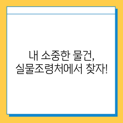 한국원어로 분실물 센터| "실물조령처" 찾는 방법 | 분실물신고, 분실물센터, 실물조령처, 한국어