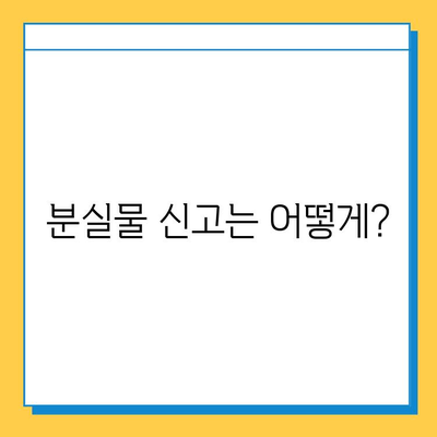 천안 시내버스 소지품 분실 시, 어떻게 해야 할까요? | 분실물 신고, 대처 방법, 연락처