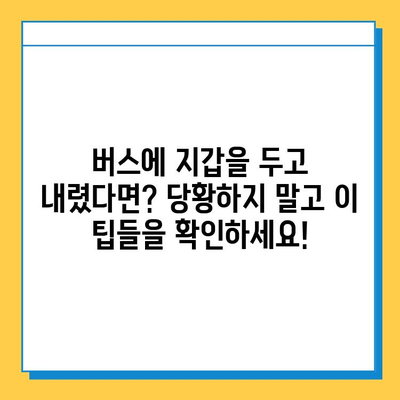 버스에 지갑을 놓고 내렸을 때? 당황하지 말고 이렇게 해보세요! | 분실물, 버스, 지갑, 찾는 방법, 팁