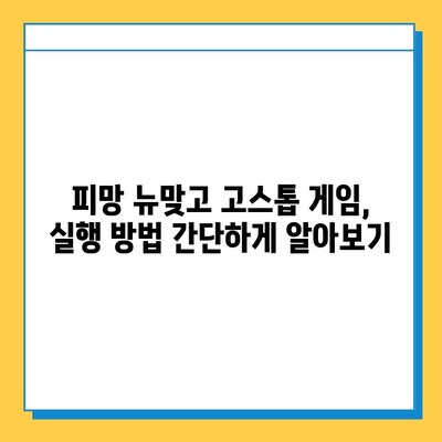 피망 뉴맞고 설치 후 바로 즐기는 고스톱 게임 실행 가이드 | 피망 뉴맞고, 고스톱, 게임 실행, 설치