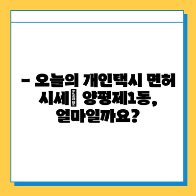 서울 영등포구 양평제1동 개인택시 면허 매매 가격| 오늘 시세 확인 & 자격조건/월수입/양수교육 안내 | 번호판, 넘버값, 면허 양수