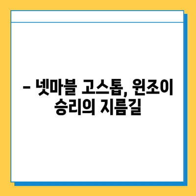 넷마블 고스톱으로 윈조이 대박, 이렇게 해보세요! | 고스톱 전략, 승률 높이는 팁, 넷마블 게임