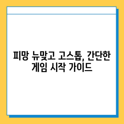 피망 뉴맞고 고스톱 무료로 즐기는 방법 | 설치부터 플레이까지 완벽 가이드