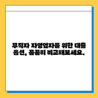 무직자 자영업자 대출, 신용 점수로 가능할까요? | 자격 요건, 대출 옵션 완벽 분석