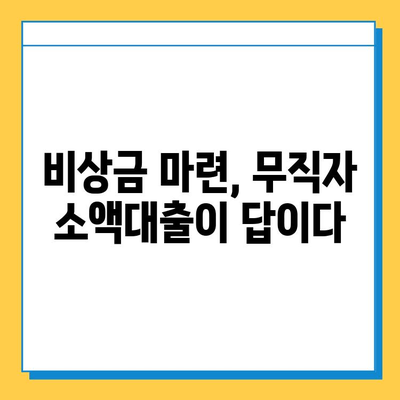 무직자 소액대출 상세 가이드| 조건, 금리, 가능한 기관 총정리 | 비상금 마련, 대출 정보, 신용대출