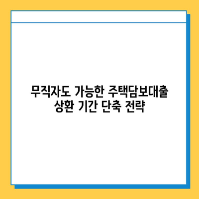 무직자 주택 담보 대출 상환 기간 단축 전략| 효과적인 방법 총정리 | 상환 기간 단축, 대출 상환, 재무 설계