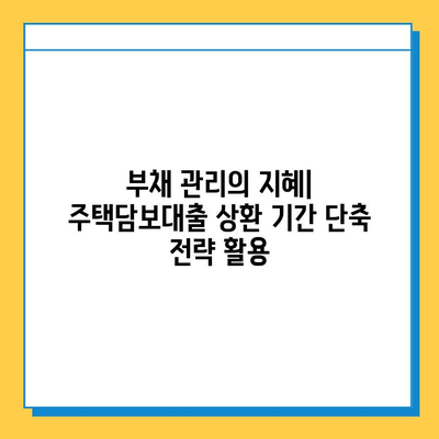 무직자 주택 담보 대출 상환 기간 단축 전략| 효과적인 방법 총정리 | 상환 기간 단축, 대출 상환, 재무 설계