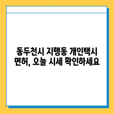 동두천시 지행동 개인택시 면허 매매, 오늘 시세는? | 번호판, 넘버값, 자격조건, 월수입, 양수교육