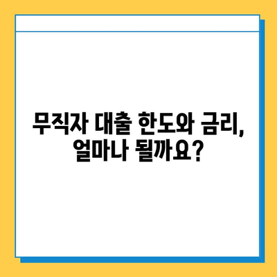 무직자 비상금 대출| 조건, 한도, 금리 상세 안내 | 신용등급, 대출 가능 여부, 추천 상품 비교