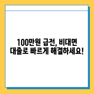 무직자도 OK! 비대면 대출로 100만원 즉시 마련하는 방법 | 비대면 대출, 무직자 대출, 소액 대출, 급전 마련