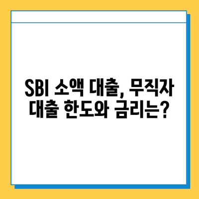 SBI 소액 대출, 무직자도 가능할까? | 상세 가이드 & 필요 서류 확인