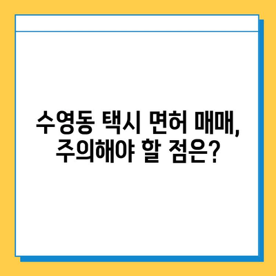 부산 수영구 수영동 개인택시 면허 매매| 오늘 시세, 넘버값, 자격조건, 월수입, 양수교육 | 상세 가이드