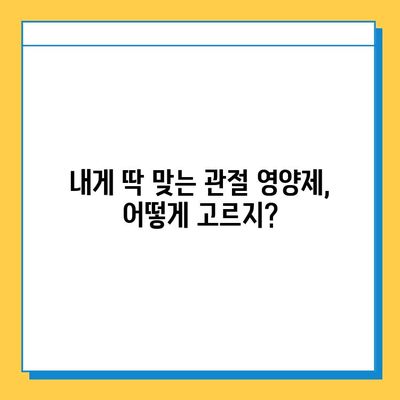 관절연골 영양제 효과, 눈에 띄는 변화 비교 후기| 5가지 제품 분석 | 관절 건강, 연골 재생, 영양제 추천, 비교 리뷰