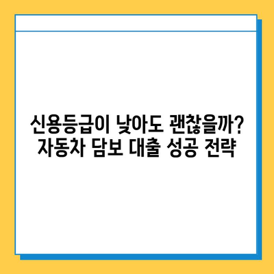 무직자 자동차 담보 대출| 금리, 수수료, 신용 등급 분석 | 대출 조건, 필요 서류, 성공 전략