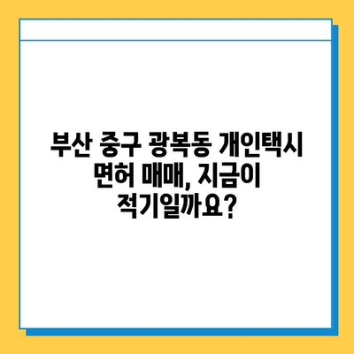 부산 중구 광복동 개인택시 면허 매매 가격| 오늘 시세, 번호판 가치, 자격조건, 월수입, 양수 교육 | 상세 정보