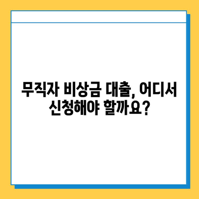 무직자 비상금 대출, 자격부터 신청까지 완벽 정리 | 조건, 한도, 필요서류, 주의사항