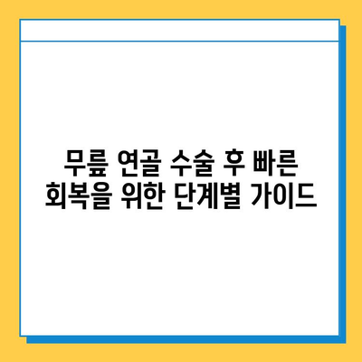 무릎 연골수술 후 빠른 회복, 꼼꼼한 재활 가이드 | 연골 재생, 운동, 주의사항, 전문의 팁