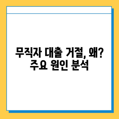 무직자 대출 거절, 이유와 대처법 완벽 가이드 | 대출 승인, 신용 관리, 성공 전략