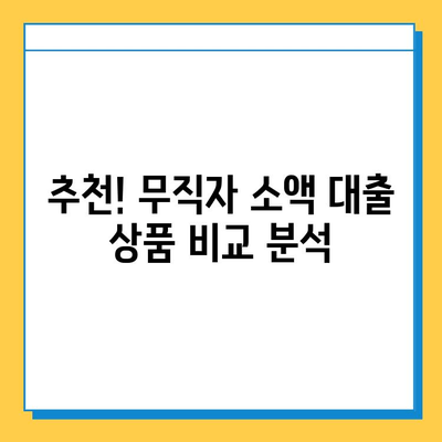 무직자 소액 대출 가능한 곳 & 신청 조건 완벽 가이드 | 대출, 무직자, 소액, 신청 방법, 조건, 추천