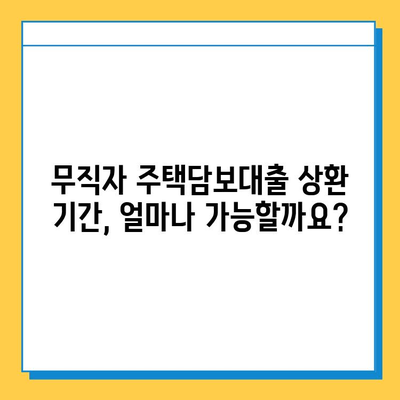 무직자 주택담보대출 상환 기간, 얼마나 가능할까요? | 상환 기간, 조건, 주의 사항, 성공 전략