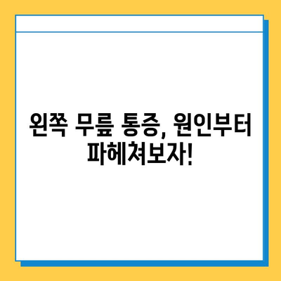 왼쪽 무릎 통증, 원인부터 연골 관리까지| 알아야 할 모든 것 | 무릎 통증, 연골 손상, 운동법, 치료