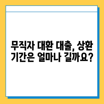 무직자 대환갈아타기 대출, 상환 기간은 얼마나? |  상환 부담 줄이는 꿀팁